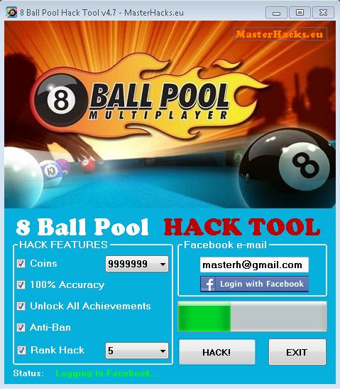 8 ball pool coins tool