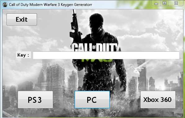 Call of Duty Modern Warfare 3 Keygen Generator
