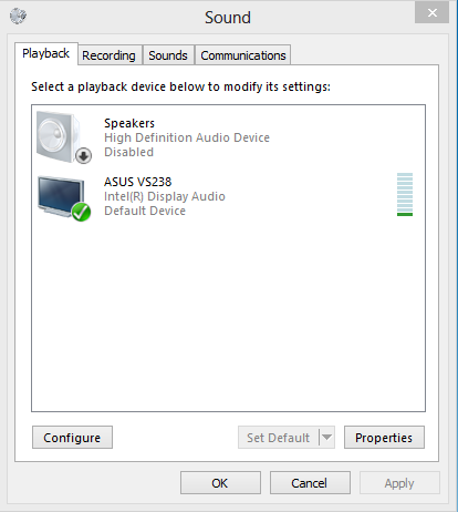 No sound via HDMI to ASUS Monitor Windows Forums