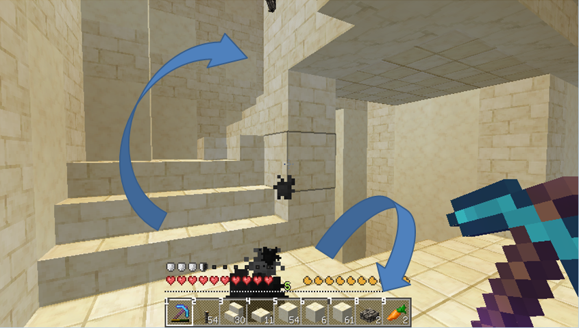 第四回 Minecraftで西洋風の城を作る 螺旋階段の設計と設置作業 リベルさんの戯言室
