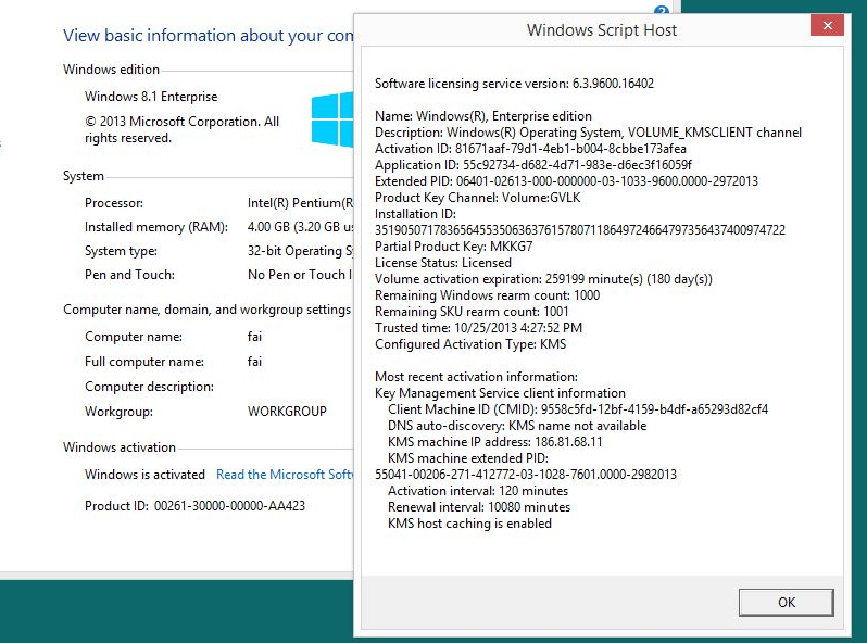 KMS activator for Windows 8.1 KMSpico activation