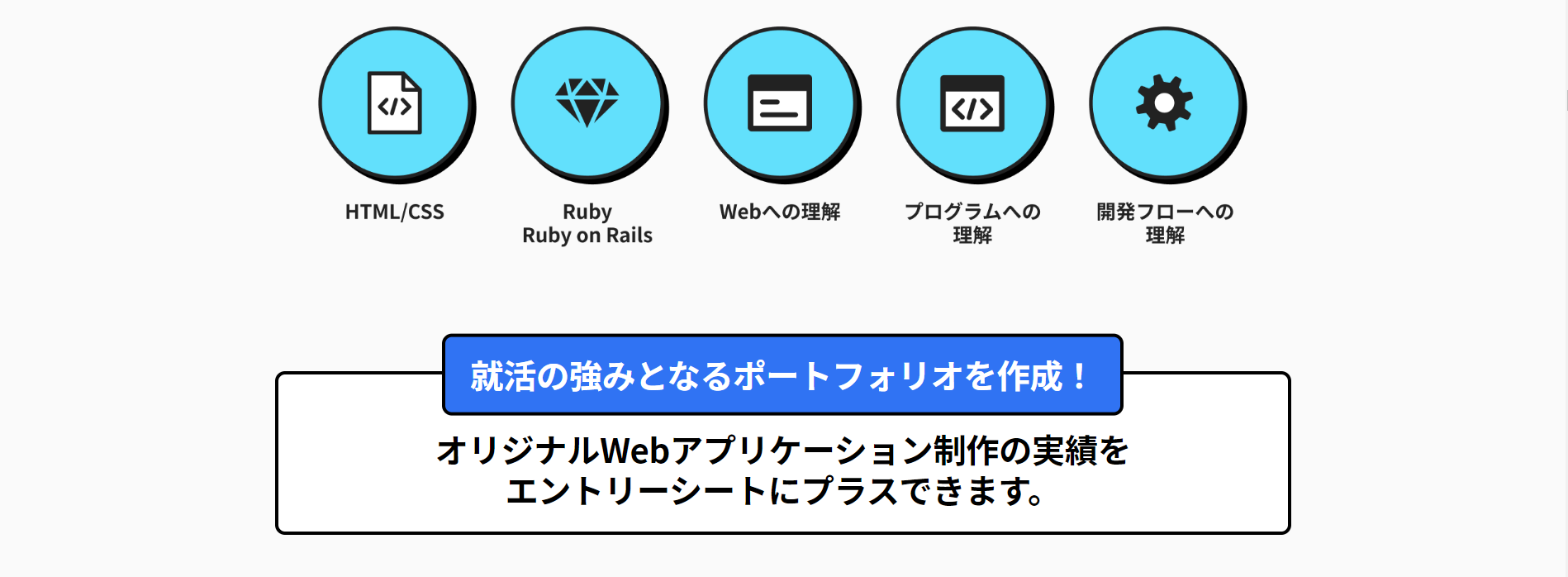DMM WEBCAMPの就活コースの特徴を示す画像