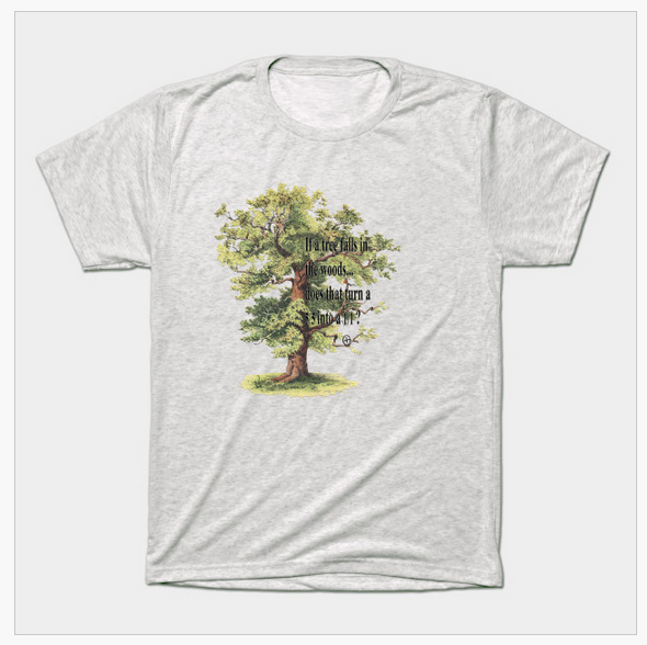 men's vintage white if a tree falls geocache classic t-shirt