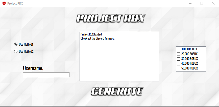 Project Rbx V2 Robux Generator