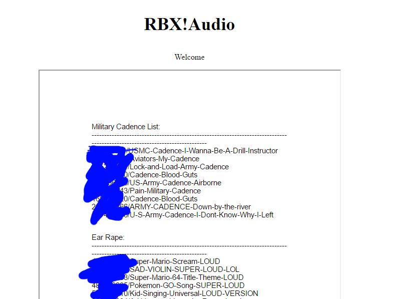 Leak Rbxaudio Bypassed Audios Website - us army cadence roblox id
