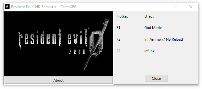 TeamXPG] Resident Evil 0 HD Remaster *PC TRAINER* - PC Trainers - XPG ...