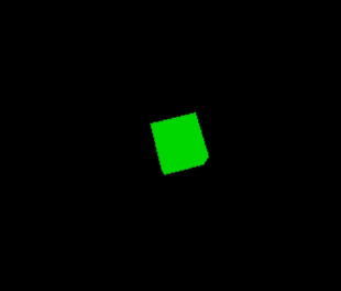 回転する立方体